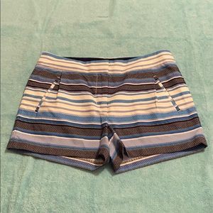 J. Crew Blue Striped Shorts